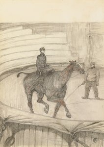 No circo: ensaio; No circo: trabalho de repetição, 1899 de Henri de Toulouse Lautrec