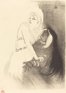 No Renascimento: Sarah Bernhardt em Phedre A la Renaissance: Sarah Bernhardt em..., 1893. de Henri de Toulouse Lautrec