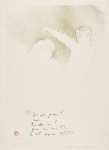 Nas Variedades: Mademoiselle Lender e Brasseur de Henri de Toulouse Lautrec