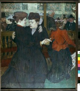 No Moulin Rouge. Os dois dançarinos de Henri de Toulouse Lautrec