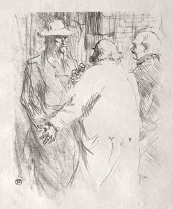 Ao pé do Sinai: Clemenceau a Busk de Henri de Toulouse Lautrec