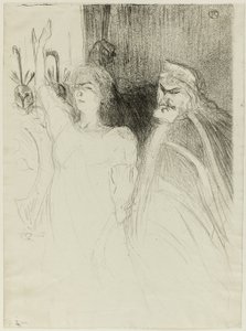 Bartet e Mounet-Sully, em Antígona de Henri de Toulouse Lautrec