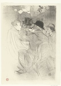 Bezoekers no café Moulin Rouge
No Moulin Rouge. Um tipo duro! Um tipo muito duro! de Henri de Toulouse Lautrec