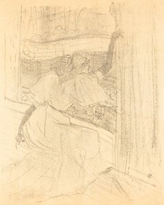 Curvando-se ao público (Saluant le public) de Henri de Toulouse Lautrec