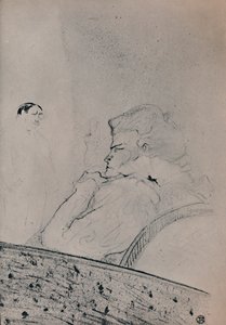Brandes em seu camarim, c.1895, 1946 de Henri de Toulouse Lautrec