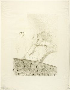 Brandès em sua caixa de Henri de Toulouse Lautrec