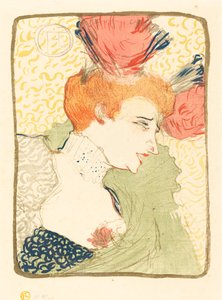 Busto de Mlle. Marcelle Lender (Mlle. Marcelle Lender, um busto) de Henri de Toulouse Lautrec