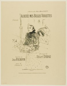 Compre minhas Pretty Violets, de Melodies by Désiré Dihau de Henri de Toulouse Lautrec