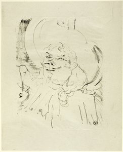 Coquelin, o Velho, das Litografias de Treize de Henri de Toulouse Lautrec