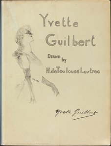 Capa, Yvette Guilbert de Henri de Toulouse Lautrec