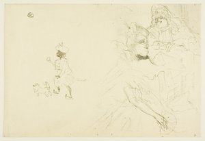 Capa de O exemplo de Ninon de Lenclos apaixonada de Henri de Toulouse Lautrec
