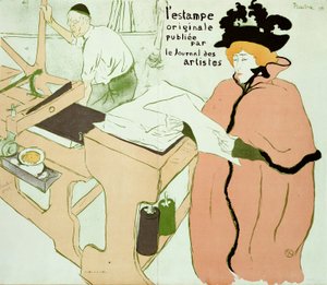 Capa para "l" Estampe Originale ", 1893 de Henri de Toulouse Lautrec