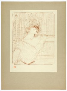 Na cola, placa dois de Yvette Guilbert de Henri de Toulouse Lautrec