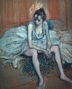 Dançarino sentado de Henri de Toulouse Lautrec
