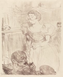 Di Ti Fellow - Ingleses no Café-Concert Di Ti Fellow - Anglaise au Café-Concert, 1898. de Henri de Toulouse Lautrec