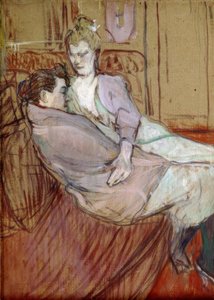 Estude para os dois amigos de Henri de Toulouse Lautrec