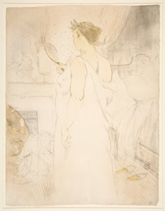 Mulher? glace, glace? main (Mulher com Espelho de Mão), da série Elles de Henri de Toulouse Lautrec