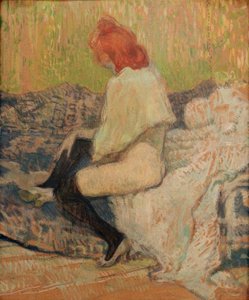 Mulher ruiva, Justine Dieuhl de Henri de Toulouse Lautrec