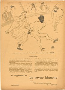 Footit e Chocolat (Footit et Chocolat) [lado esquerdo] de Henri de Toulouse Lautrec