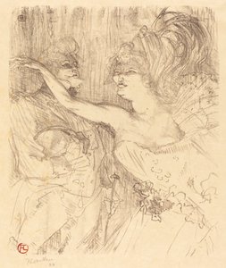 Guy e Mealy andando em Paris Guy e Mealy andando em Paris, 1898. de Henri de Toulouse Lautrec