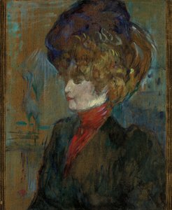 Chefe de uma senhora inglesa; Cabeça de senhora inglesa, 1898 de Henri de Toulouse Lautrec