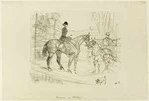 A amazona e a carroça de Henri de Toulouse Lautrec