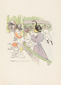 Na Beleza Profissional de Patinação de Henri de Toulouse Lautrec