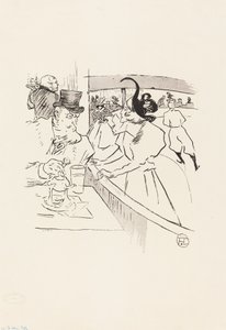 Na Patinação Profissional de Beleza, 1895. de Henri de Toulouse Lautrec