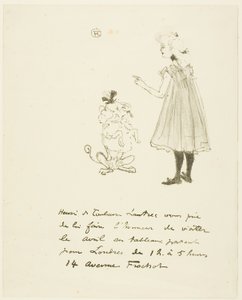 Convite para uma Exposição de Henri de Toulouse Lautrec