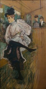 Jane Avril dançando de Henri de Toulouse Lautrec