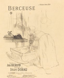 A canção de ninar, 1895-1896. de Henri de Toulouse Lautrec