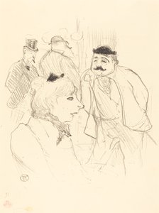 A haste do Moulin-Rouge, 1894. de Henri de Toulouse Lautrec