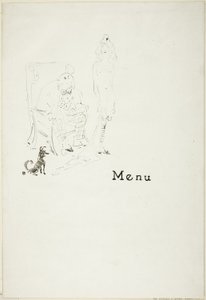 A Garota Nua: Menu de Henri de Toulouse Lautrec