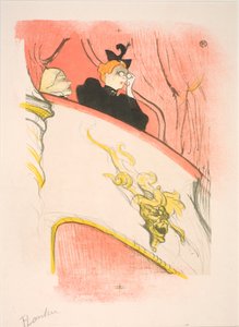 O lodge com o mascaron dourado de Henri de Toulouse Lautrec