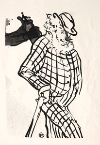 O Café-concerto: American Singer de Henri de Toulouse Lautrec