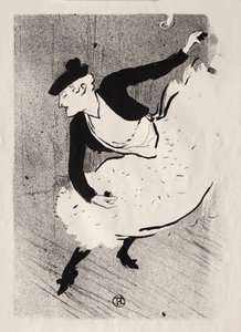 O café-concerto: Edmée Lescot, 1893. de Henri de Toulouse Lautrec