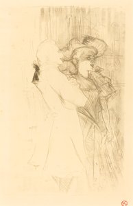 Lender e Auguez em "La chanson de fortunio" (Lender e Auguez em "La chanson de fortunio") de Henri de Toulouse Lautrec