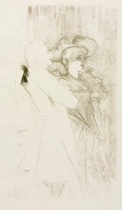 Lender e Auguez em "A Canção da Fortuna" de Henri de Toulouse Lautrec