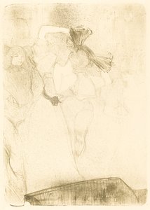 Credor de Costas Dançando o Bolero em Chilperic Lender de dos, dansant le boléro..., 1895. de Henri de Toulouse Lautrec