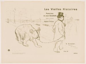 As Velhas Histórias: Capa - Frontispício de Henri de Toulouse Lautrec