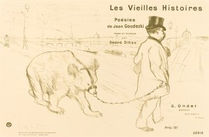 Histórias antigas (capa/frontispício) de Henri de Toulouse Lautrec