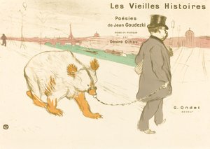 Frontispício da capa de Histórias Antigas, 1893. de Henri de Toulouse Lautrec