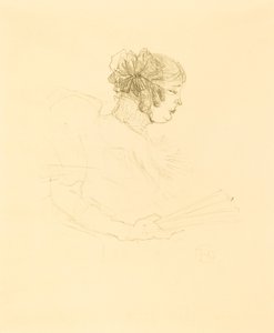 Luce Myres em Perfil Luce Myrès, perfil, 1895. de Henri de Toulouse Lautrec