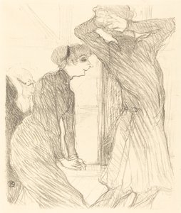 Lugne Poe e Careca em "Acima das Forças Humanas" (Lugne Poe e Careca em "Além das Forças Humanas") de Henri de Toulouse Lautrec