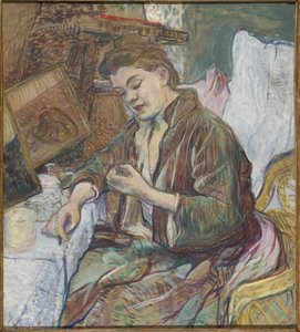 Madame Favre em seu banheiro, 1891 de Henri de Toulouse Lautrec