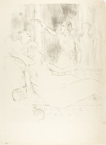 Madame Simon-Girard, Brewer e Guy em La belle Hélène de Henri de Toulouse Lautrec
