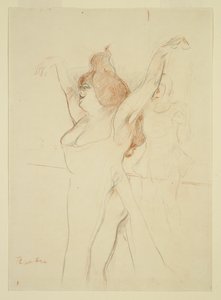 Mademoiselle Cocyle como Helena de Troia em La Belle Helene de Henri de Toulouse Lautrec