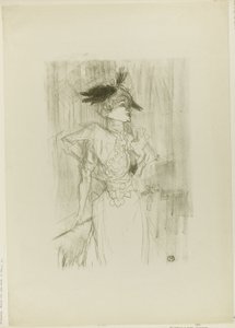 Mademoiselle Marcelle Lender, em pé de Henri de Toulouse-Lautrec