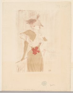 Mademoiselle Marcelle Lender, em pé de Henri de Toulouse-Lautrec