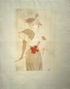 Miss Marcelle Lender, de pé de Henri de Toulouse Lautrec